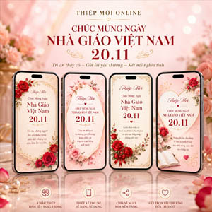 Thiệp 20/11 Online