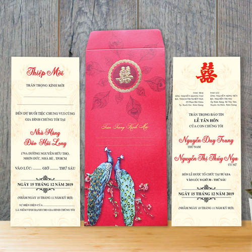 Thiệp cưới cổ điển
