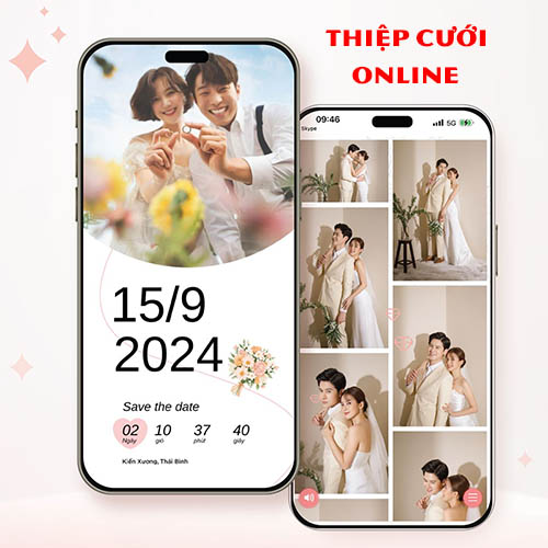 Thiệp cưới Online đẹp