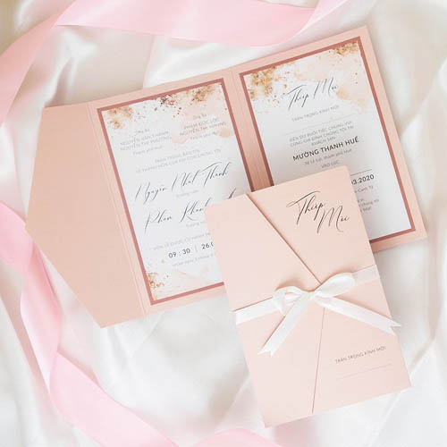 Thiệp cưới pastel