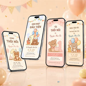 Thiệp Thôi Nôi Online